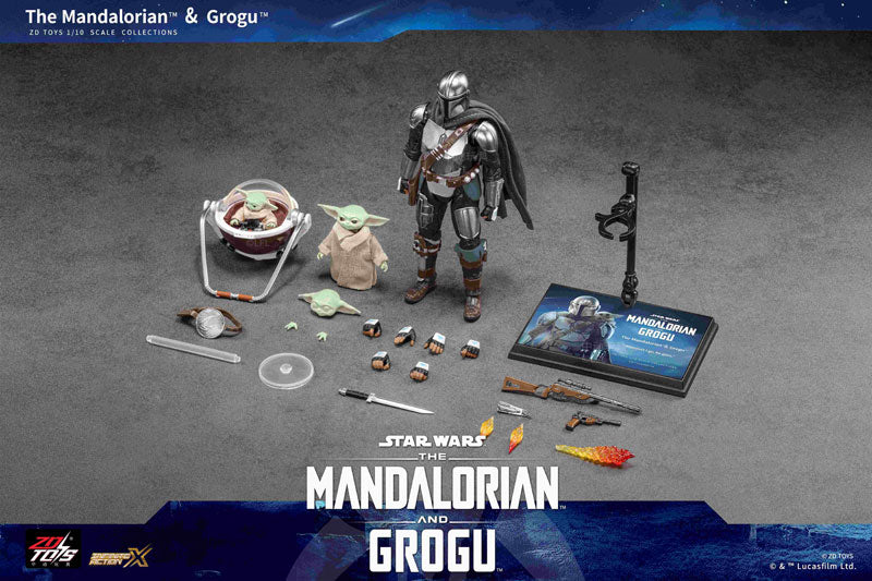 〔即納〕スター・ウォーズ アクションフィギュア マンダロリアン＆グローグー ZD Toys