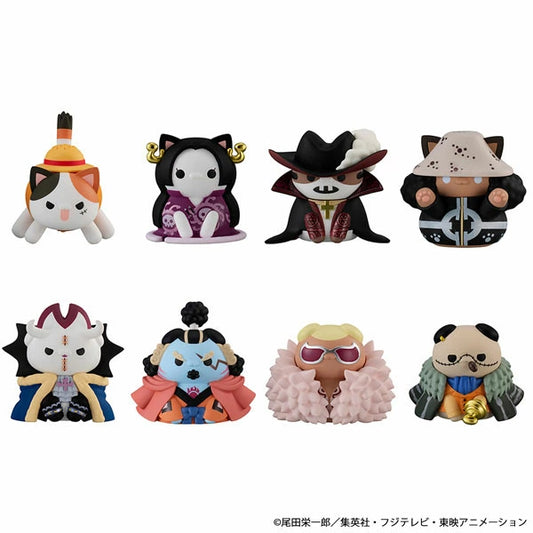 再販 MEGA CAT PROJECT ワンピース ニャンピースニャーン！ ルフィと王下七武海 8個入りBOX メガハウス【11月予約】