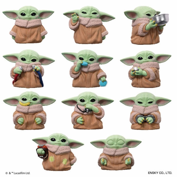 〔即納〕再販 スター・ウォーズ マンダロリアン グローグー ソフビパペットマスコット 11個入りBOX エンスカイ